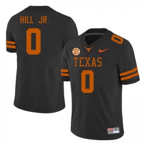 Men Anthony Hill Jr. Black Texas Longhorns #0 SEC Conference Embroidery Jersey 157270-127