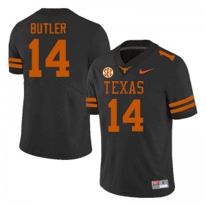 Men Aaron Butler Black Texas Longhorns #14 Football Stitched Jersey 683363-651