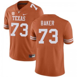 Men Brandon Baker Texas Orange Texas Longhorns #73 Football Alumni Jersey 443963-767
