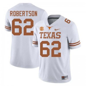 Men Connor Robertson White Texas Longhorns #62 Football Game Jersey 762699-425
