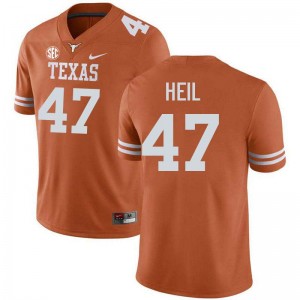 Men Gehrig Heil Texas Orange Texas Longhorns #47 Football Player Jersey 323367-363