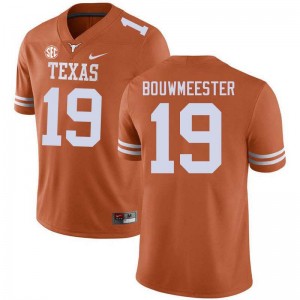 Men Jack Bouwmeester Texas Orange Texas Longhorns #19 Football Alumni Jersey 453877-795