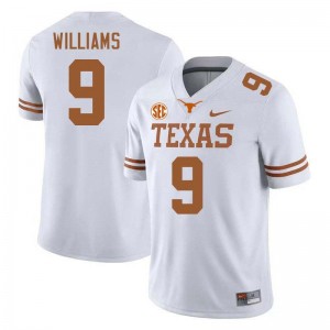 Men Jonah Williams White Texas Longhorns #9 Football Player Jersey 609300-821