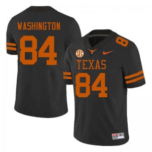 Men Jordan Washington Black Texas Longhorns #84 Football High School Jersey 565521-849