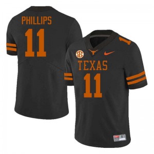 Men Kade Phillips Black Texas Longhorns #11 Football 2025 Jersey 682313-546
