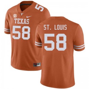 Men Lance St. Louis Texas Orange Texas Longhorns #58 Football Limited Jersey 887871-470