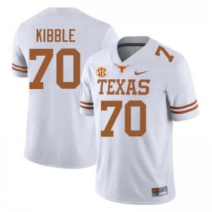 Men Nate Kibble White Texas Longhorns #70 Football University Jersey 971725-990