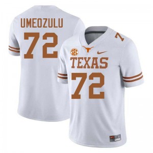 Men Neto Umeozulu White Texas Longhorns #72 Football Stitched Jersey 517440-499