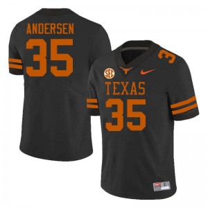 Men Rett Andersen Black Texas Longhorns #35 Football Game Jersey 918035-596