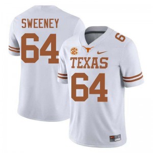 Men Robert Sweeney White Texas Longhorns #64 Football Embroidery Jersey 117032-564