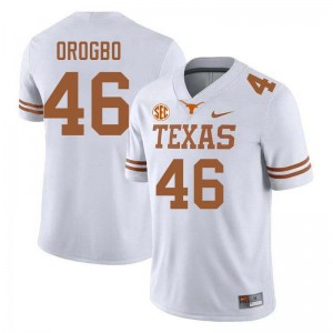 Men Smith Orogbo White Texas Longhorns #46 Football Alumni Jersey 843422-410