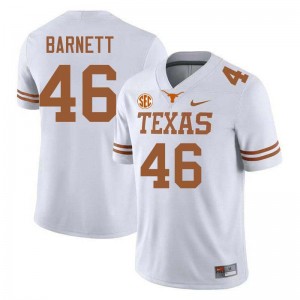 Men Spencer Barnett White Texas Longhorns #46 Football Player Jersey 456999-790