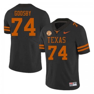 Men Trevor Goosby Black Texas Longhorns #74 Football Alumni Jersey 449233-650