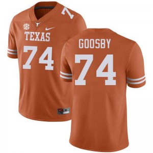 Men Trevor Goosby Texas Orange Texas Longhorns #74 Football Game Jersey 340907-458