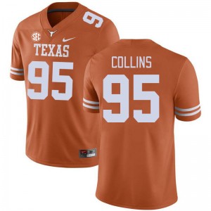 Men Alfred Collins Texas Orange Texas Longhorns #95 SEC Conference Embroidery Jersey 594081-523