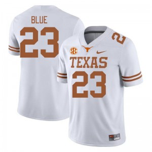 Men Jaydon Blue White Texas Longhorns #23 SEC Conference 2025 Jersey 943613-766