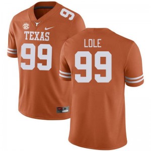 Men Jermayne Lole Texas Orange Texas Longhorns #99 SEC Conference Embroidery Jersey 290949-617