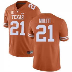 Men Ryan Niblett Texas Orange Texas Longhorns #21 SEC Conference Limited Jersey 277547-781