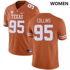 Women Alfred Collins Texas Orange Texas Longhorns #95 SEC Conference Limited Jersey 106612-674