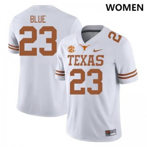 Women Jaydon Blue White Texas Longhorns #23 SEC Conference Alumni Jersey 186086-422
