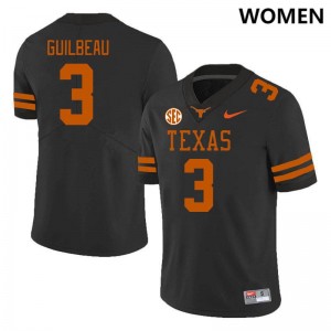 Women Jaylon Guilbeau Black Texas Longhorns #3 SEC Conference 2025-26 Jersey 412896-312