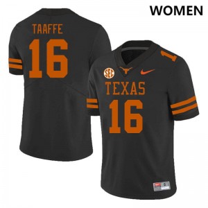 Women Michael Taaffe Black Texas Longhorns #16 SEC Conference Alumni Jersey 766288-151
