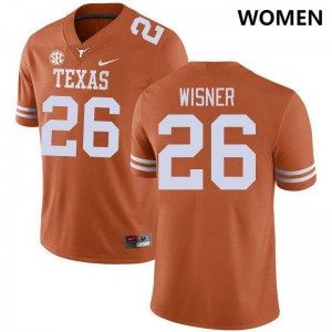 Women Quintrevion Wisner Texas Orange Texas Longhorns #26 SEC Conference Official Jersey 680828-413