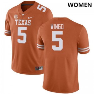 Women Ryan Wingo Texas Orange Texas Longhorns #5 SEC Conference Limited Jersey 104909-862