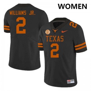 Women's Derek Williams Jr. Black Texas Longhorns #2 Football Limited Jersey 563549-171