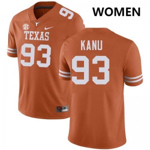 Women's Hero Kanu Texas Orange Texas Longhorns #93 Football Game Jersey 468765-529