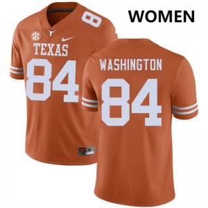 Women's Jordan Washington Texas Orange Texas Longhorns #84 Football Official Jersey 273516-620