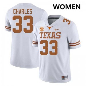 Women's Myron Charles White Texas Longhorns #33 Football Alumni Jersey 619118-995