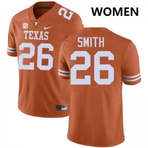 Women's Ty'Anthony Smith Texas Orange Texas Longhorns #26 Football Embroidery Jersey 841035-877