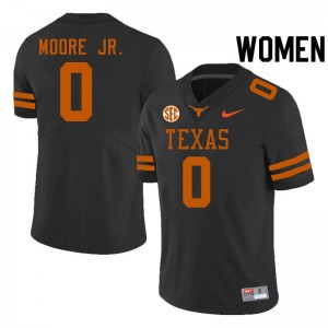 Women DeAndre Moore Jr. Black Texas Longhorns #0 SEC Conference Alumni Jersey 132943-665