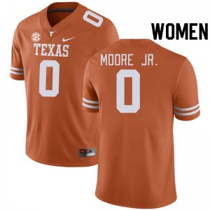 Women DeAndre Moore Jr. Texas Orange Texas Longhorns #0 SEC Conference Player Jersey 520422-214