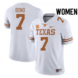 Women Isaiah Bond White Texas Longhorns #7 SEC Conference Limited Jersey 999182-649