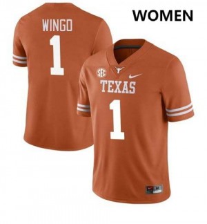 Women's Ryan Wingo Texas Orange Texas Longhorns #1 Football Player Jersey 455723-459
