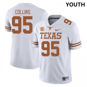 Youth Alfred Collins White Texas Longhorns #95 SEC Conference Alumni Jersey 951954-376