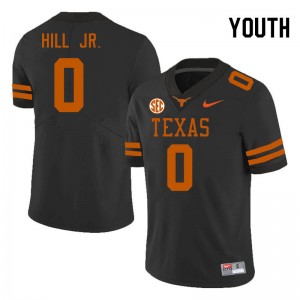 Youth Anthony Hill Jr. Black Texas Longhorns #0 SEC Conference Official Jersey 105063-946
