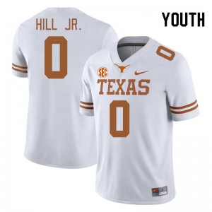 Youth Anthony Hill Jr. White Texas Longhorns #0 SEC Conference Limited Jersey 653991-852
