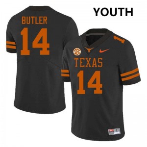 Youth Aaron Butler Black Texas Longhorns #14 Football Alumni Jersey 974430-444