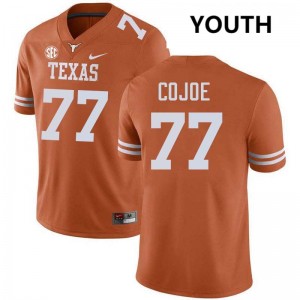 Youth Andre Cojoe Texas Orange Texas Longhorns #77 Football University Jersey 888867-915
