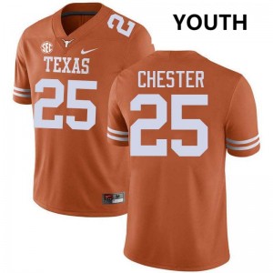 Youth Caleb Chester Texas Orange Texas Longhorns #25 Football High School Jersey 805924-305