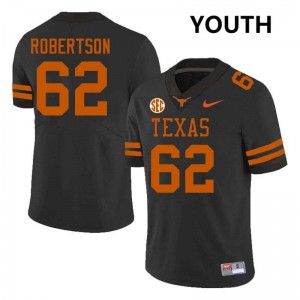 Youth Connor Robertson Black Texas Longhorns #62 Football University Jersey 364303-102