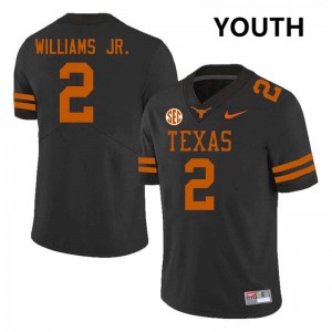 Youth Derek Williams Jr. Black Texas Longhorns #2 Football Limited Jersey 210551-330