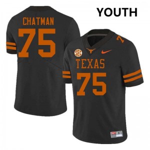 Youth Jaydon Chatman Black Texas Longhorns #75 Football Alumni Jersey 302452-951