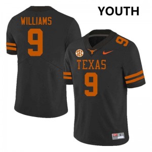 Youth Jonah Williams Black Texas Longhorns #9 Football NCAA Jersey 462523-499