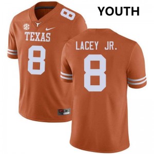 Youth Karle Lacey Jr. Texas Orange Texas Longhorns #8 Football Limited Jersey 291194-738
