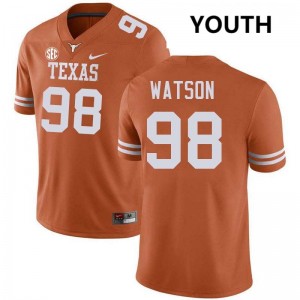 Youth Maraad Watson Texas Orange Texas Longhorns #98 Football Replica Jersey 874831-453
