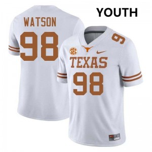 Youth Maraad Watson White Texas Longhorns #98 Football Game Jersey 275939-254